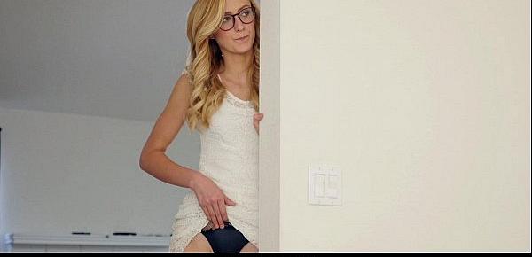  Dyked- Nerdy Blonde Tutor Dominates hot Student